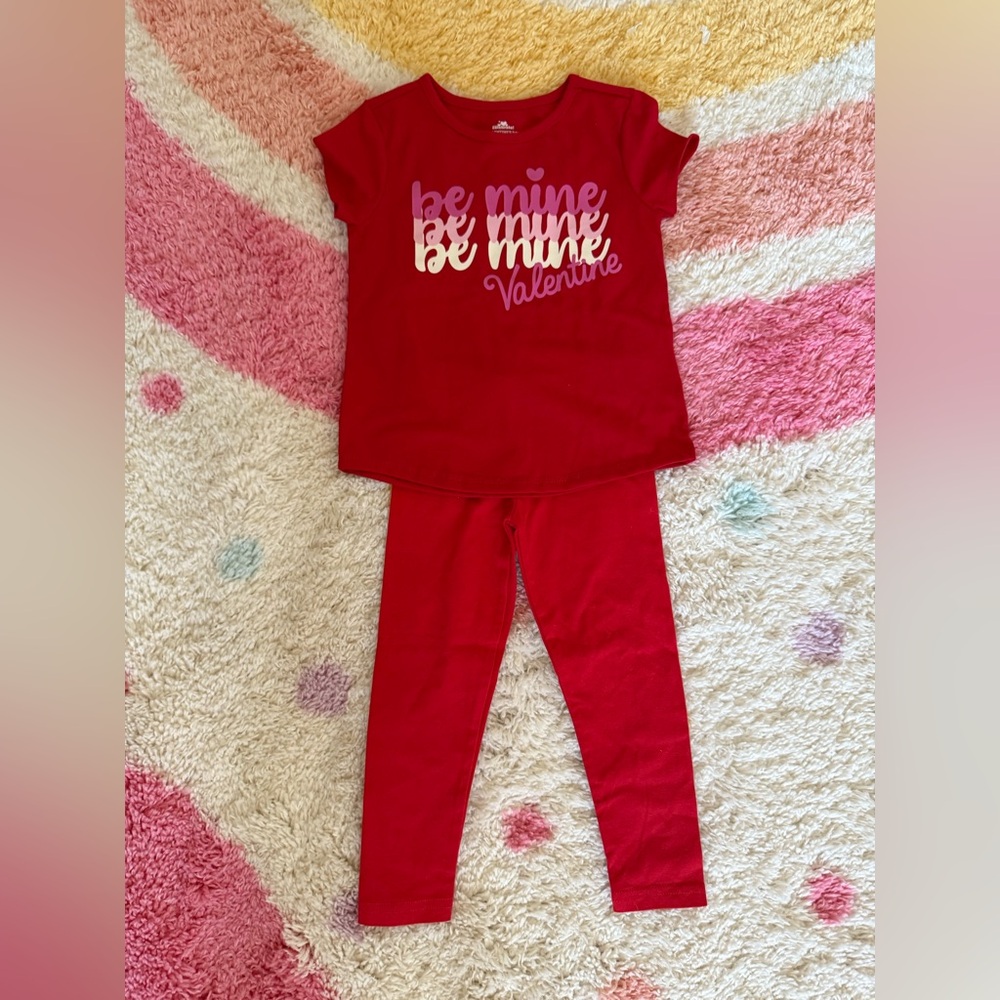 Red Kids leggings Set size 3T